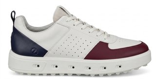 Ecco Street 720 Herren Golfschuhe, dark ruby/white/marine