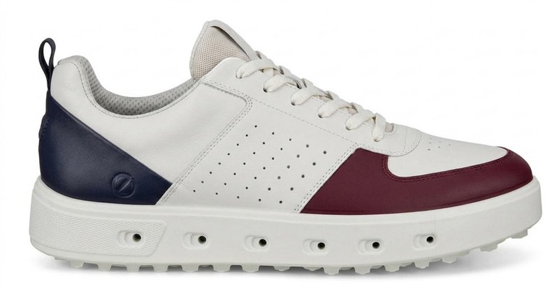 Ecco Street 720 Herren Golfschuhe, dark ruby/white/marine