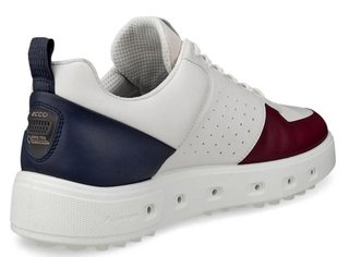 Ecco Street 720 Herren Golfschuhe, dark ruby/white/marine