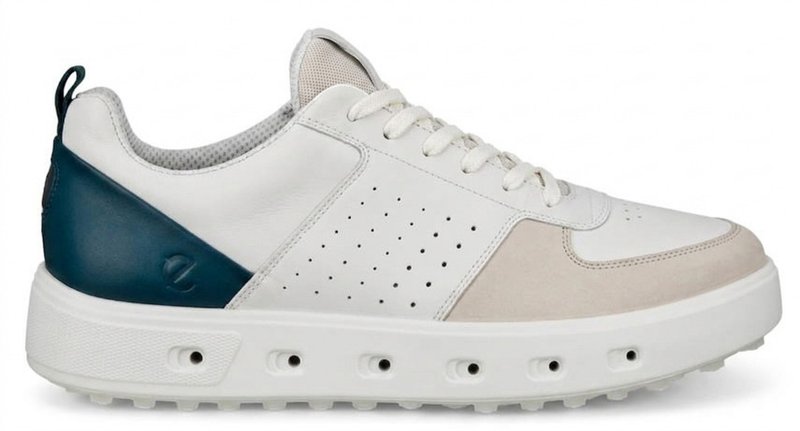 Ecco Street 720 Herren Golfschuhe, gravel/white/baygreen