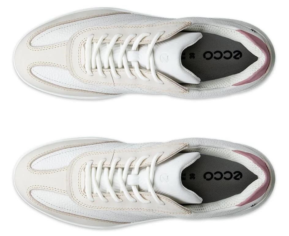 Ecco Street Vibe Damen Golfschuhe, limestone/white/blush