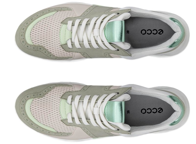 Ecco Biom C4 Damen Golfschuhe, tea/limestone/matcha metallic