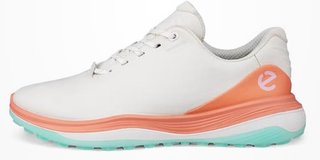 Ecco LT1 Damen Golfschuhe, white/burnt coral