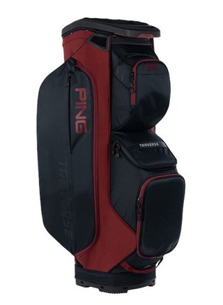 Ping Traverse 244 Cartbag, schwarz/rot