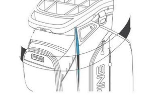 Ping Traverse G Le4 Cartbag, Flieder/Pflaume