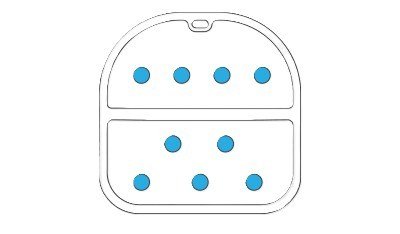 Ping Moonlite carry Standbag, blue isles