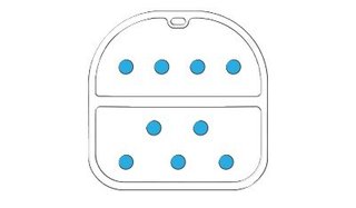 Ping Moonlite carry Standbag, blue isles