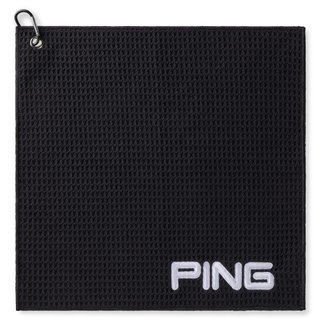 Ping Clip GolfHandtuch, schwarz