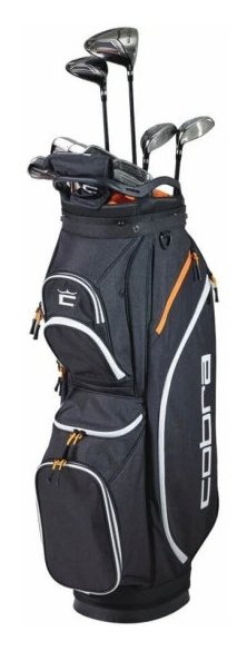 Cobra Fly-XL 2 Black Gold Herren half Golfset 2025, Graphit + Standbag
