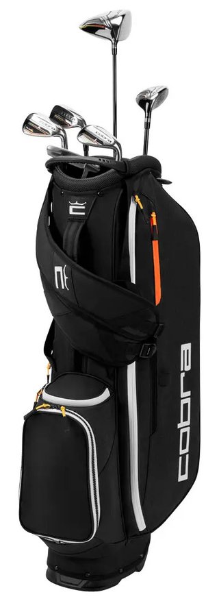 Cobra Fly-XL 2 Black Gold Herren half Golfset 2025, Graphit + Standbag