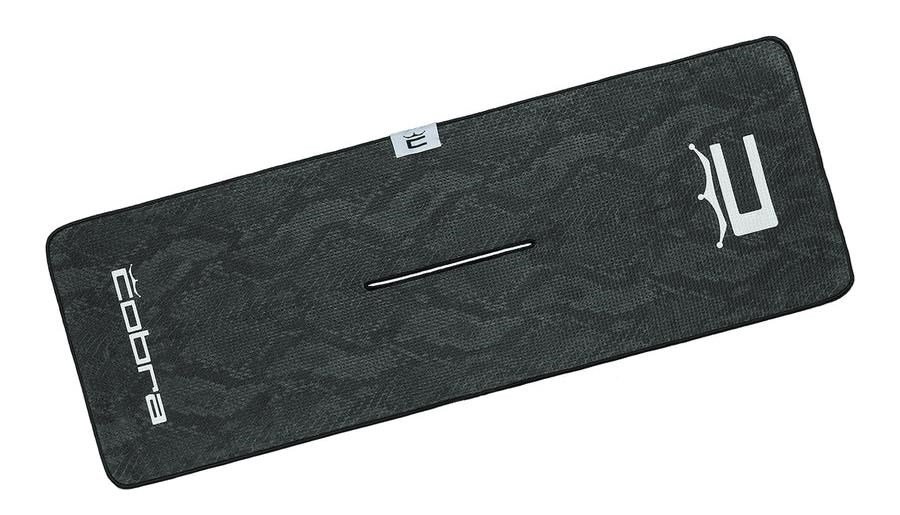 Cobra Snakeskin Golfhandtuch, black snakeskin