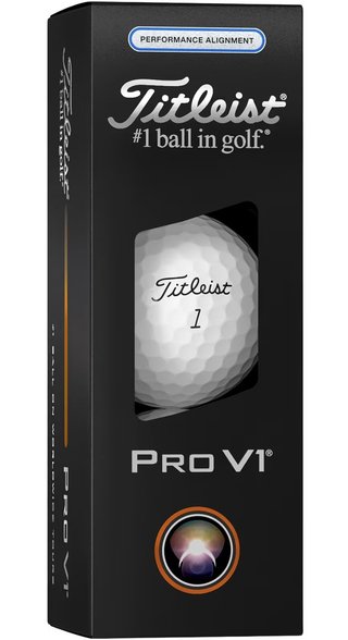 Titleist Pro V1 Performance Alignment Blue Golfbälle