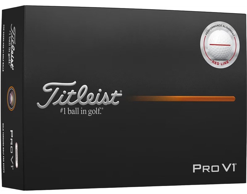Titleist Pro V1 Performance Alignment Red Golfbälle