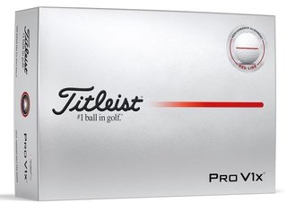 Titleist Pro V1x Performance Alignment Red Golfbälle