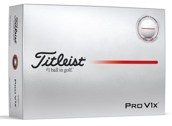 Titleist Pro V1x Performance Alignment Red Golfbälle