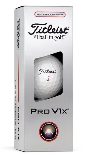 Titleist Pro V1x Performance Alignment Red Golfbälle