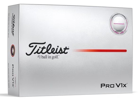 Titleist Pro V1x Performance Alignment Pink Golfbälle