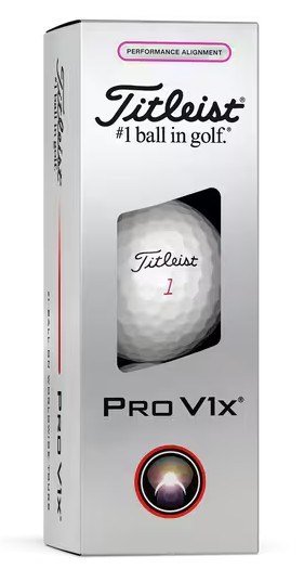 Titleist Pro V1x Performance Alignment Pink Golfbälle