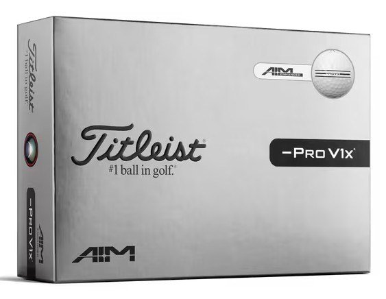 Titleist Pro V1x Left Dash AIM Enhanced Golfbälle