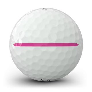 Titleist Pro V1x Left Dash Performance Alignment Pink Golfbälle