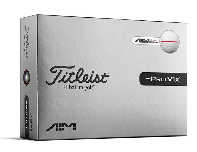 Titleist Pro V1x Left Dash Performance Alignment Red Golfbälle