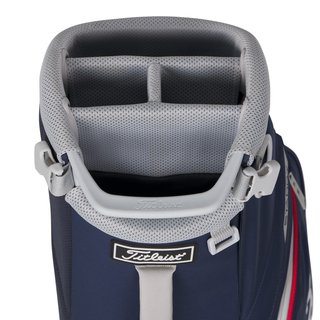 Titleist Players S4 StaDry Standbag, Navy/Rot/Weiß