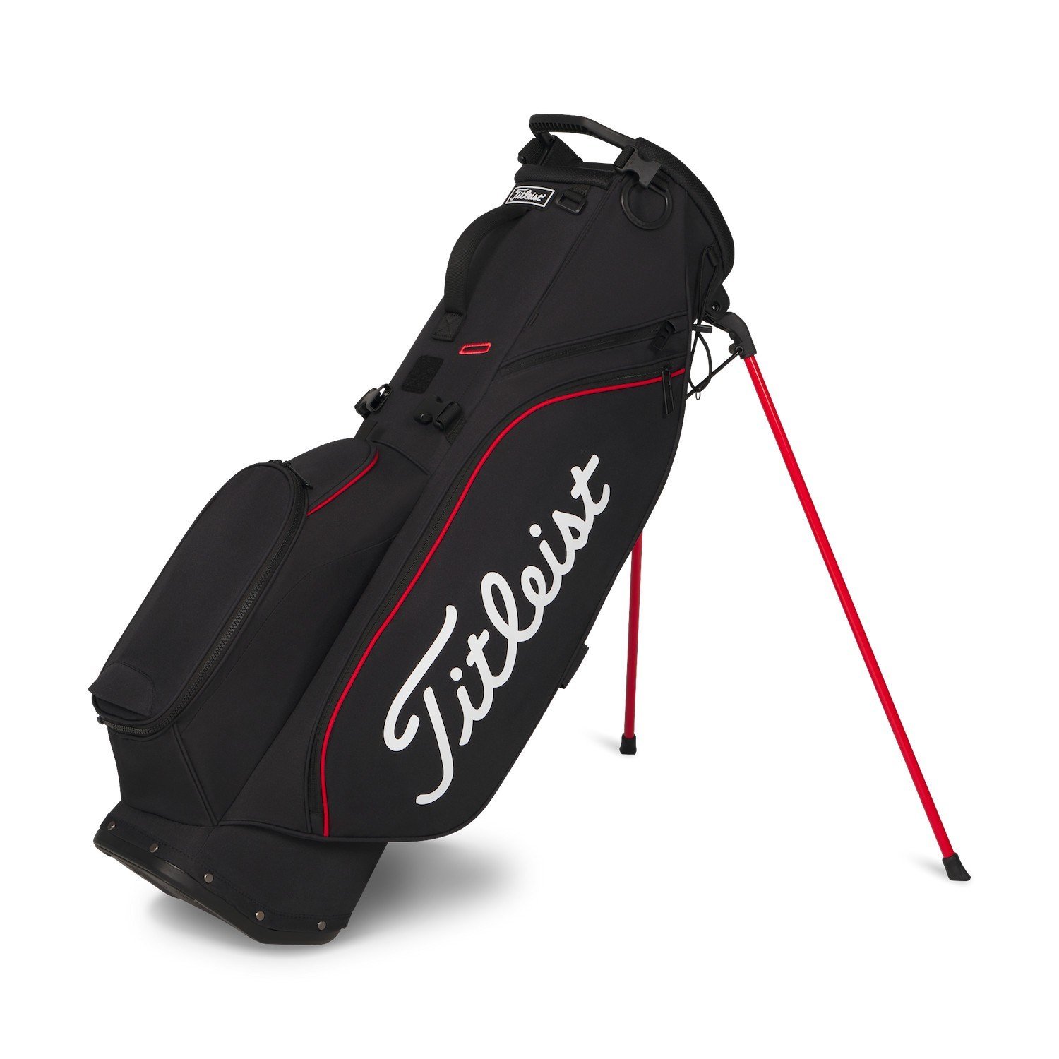 Titleist Players S4 Standbag, schwarz/rot/weiss