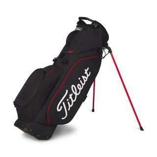 Titleist Players S4 Standbag, schwarz/rot/weiss