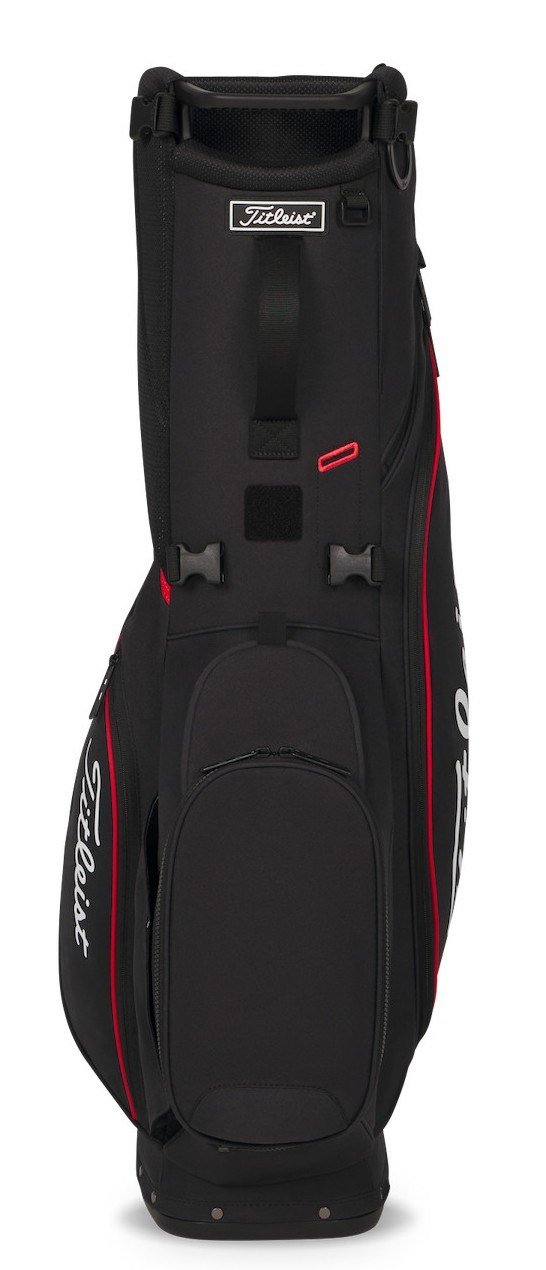 Titleist Players S4 Standbag, schwarz/rot/weiss