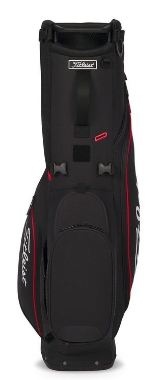 Titleist Players S4 Standbag, schwarz/rot/weiss