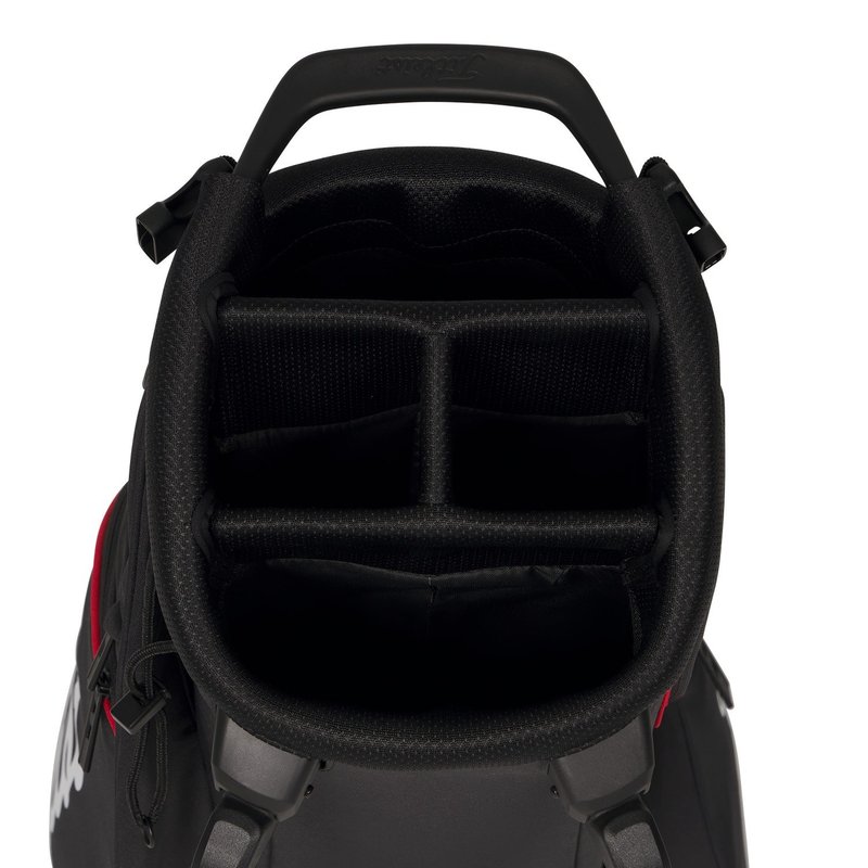 Titleist Players S4 Standbag, schwarz/rot/weiss