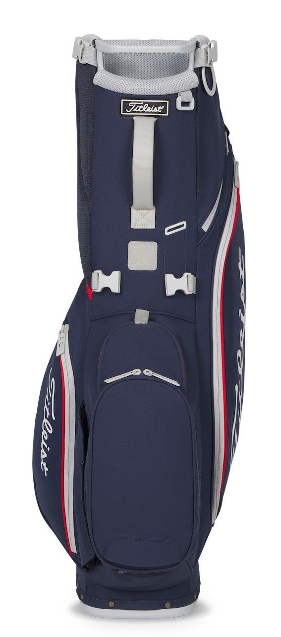 Titleist Players S4 Standbag, dunkelblau, rot/weiss