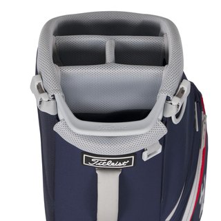 Titleist Players S4 Standbag, dunkelblau, rot/weiss