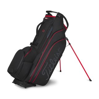 Titleist Hybrid 14 StaDry Standbag, schwarz/rot