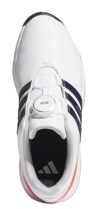 Adidas Tour360 24 Boa Junior Golfschuhe, weiss/dunkelblau/rot
