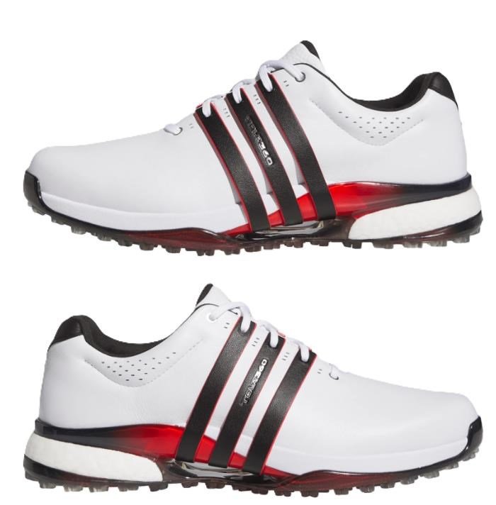 Adidas Tour360 25 Spikeless Herren Golfschuhe, weiss/schwarz