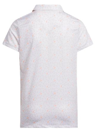 Adidas Print Junior Poloshirt, weiss