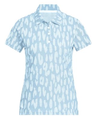 Adidas Ultimate365 Jacquard Damen Poloshirt, blau/weiss
