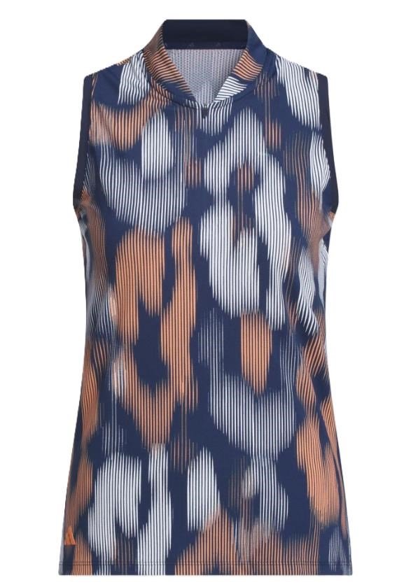 Adidas Ultimate365 Ottoman Printed Damen Poloshirt, dunkelblau