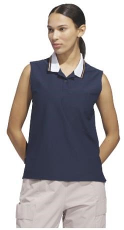 Adidas Beyond The Course Twistknit Damen Poloshirt, dunkelblau