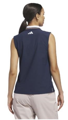 Adidas Beyond The Course Twistknit Damen Poloshirt, dunkelblau
