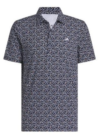 Adidas Ultimate+ Print Herren Poloshirt, weiss/duneklblau