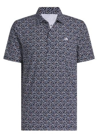 Adidas Ultimate+ Print Herren Poloshirt, weiss/duneklblau