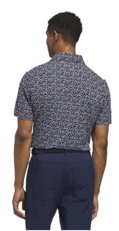 Adidas Ultimate+ Print Herren Poloshirt, weiss/duneklblau