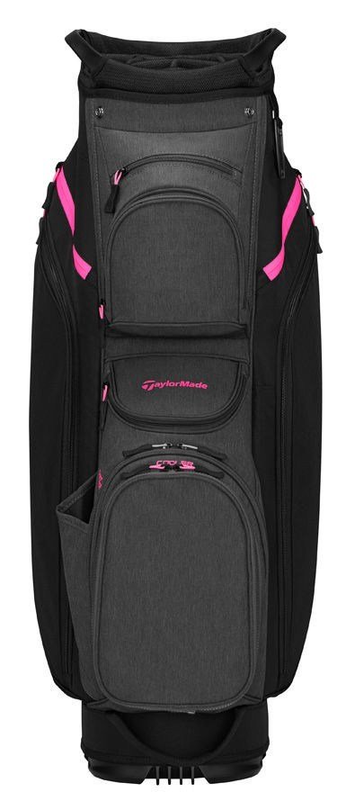 TaylorMade Cart Lite Cartbag, schwarz/grau neon rosa