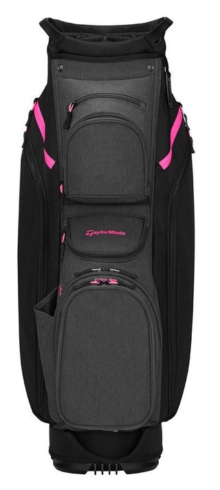 TaylorMade Cart Lite Cartbag, schwarz/grau neon rosa