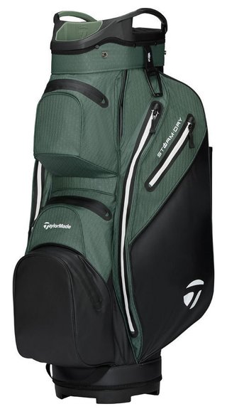TaylorMade Storm Dry Cartbag, schwarz/dark sage