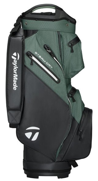 TaylorMade Storm Dry Cartbag, schwarz/dark sage