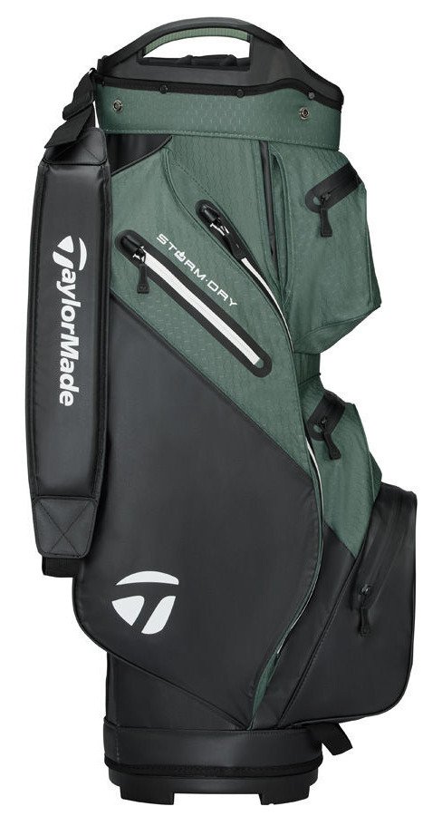 TaylorMade Storm Dry Cartbag, schwarz/dark sage
