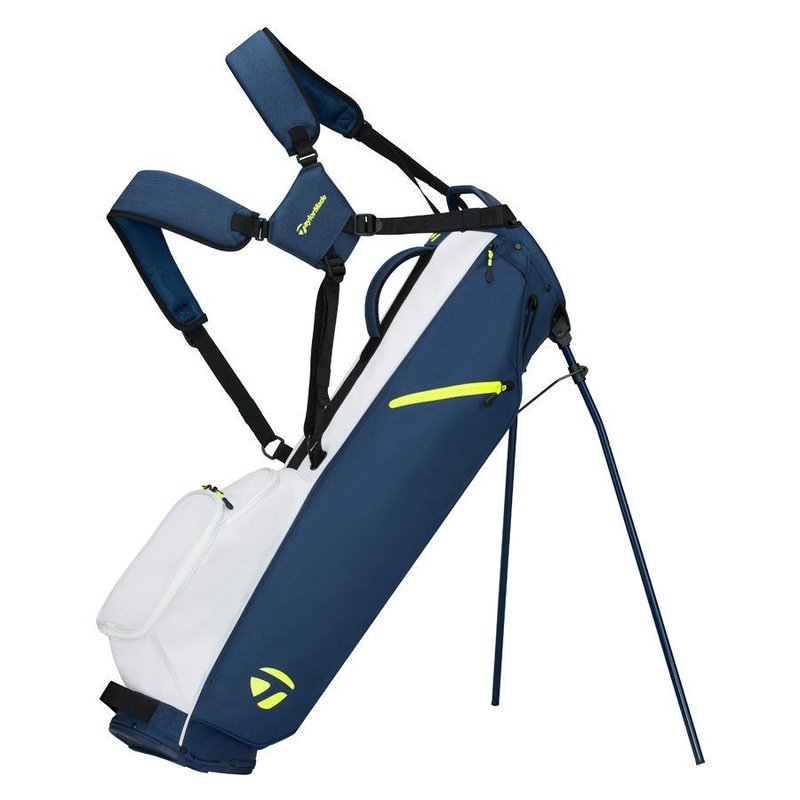 TaylorMade Flextech Carry Standbag, blau/weiss/limette